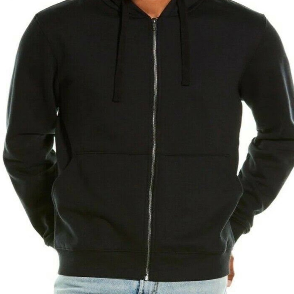 Richer Poorer black zip up hoodie sweater mens